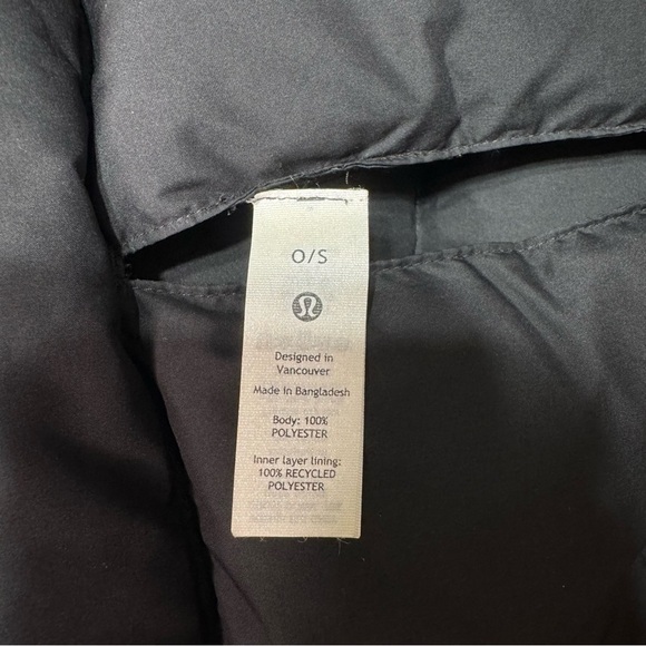 Lululemon Black Wunder Puff Scarf Down Scarf Wrap Puffer Scarf NWT - Picture 10 of 11